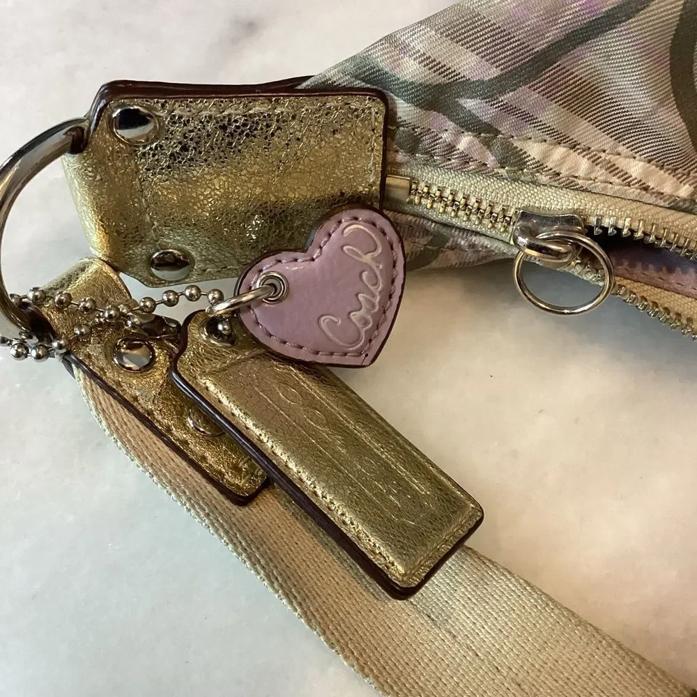 Coach Bag Purse Handbag Pocketbook Hobo F17209 Signature Plaid Bag Multicolor - Picture 15 of 15